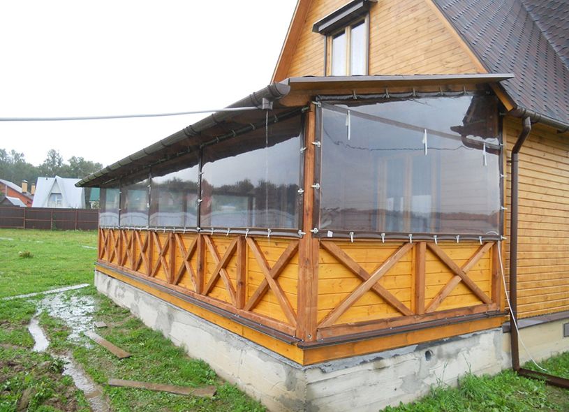 Установка мягких окон