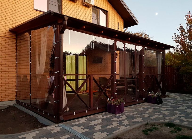 Установка мягких окон