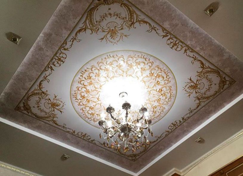 Установка натяжного потолка