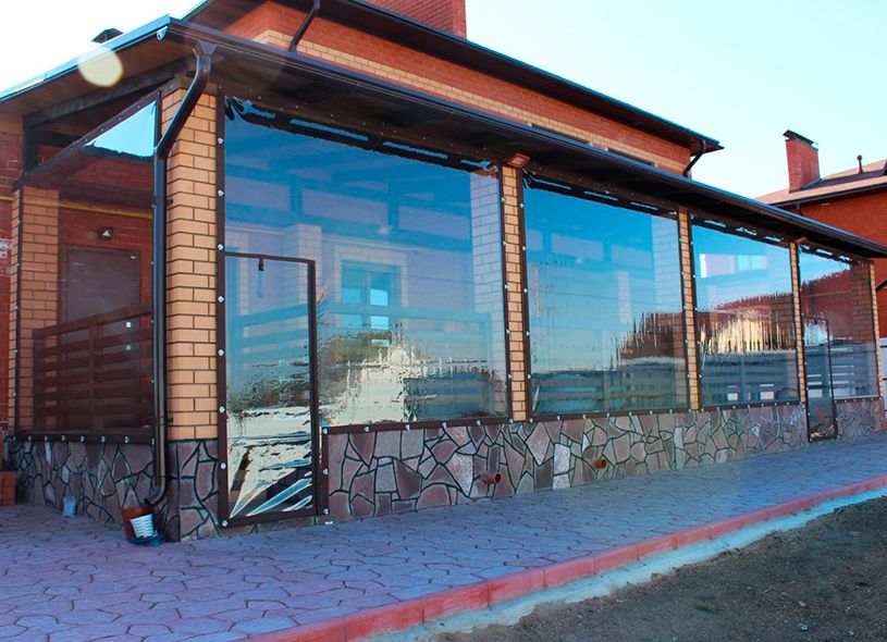 Установка мягких окон