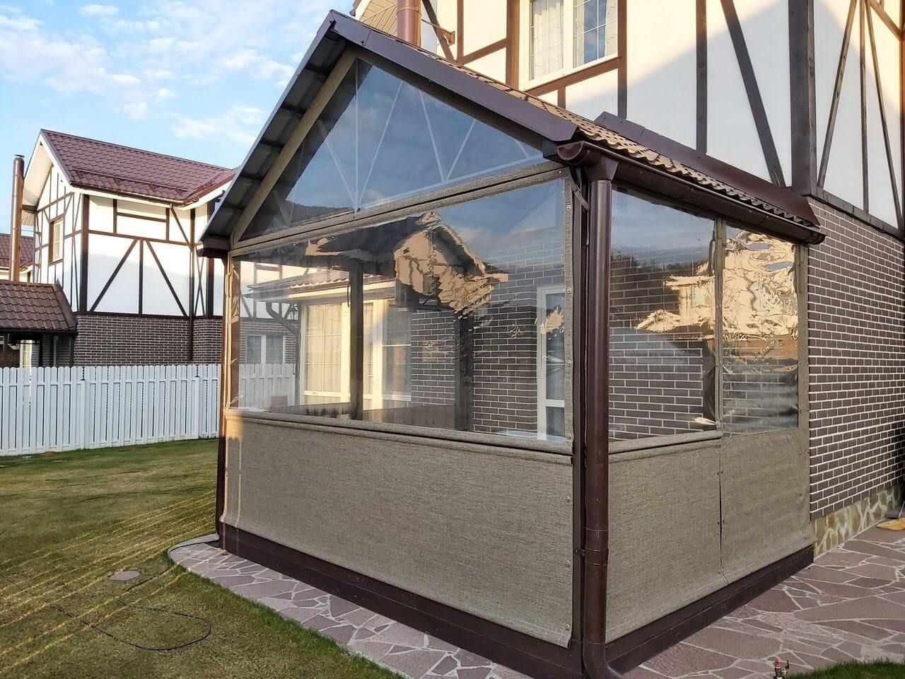 Установка мягких окон