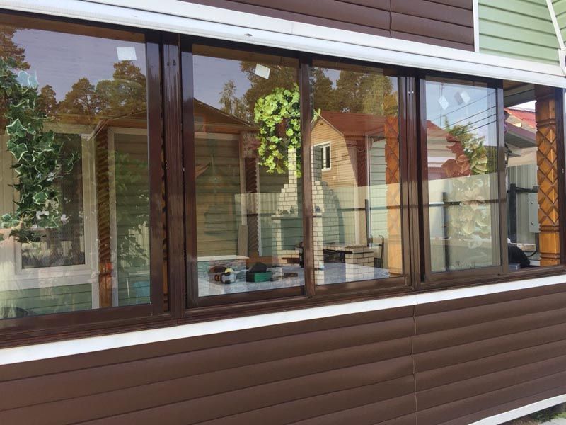 Установка алюминиевых окон Alutech